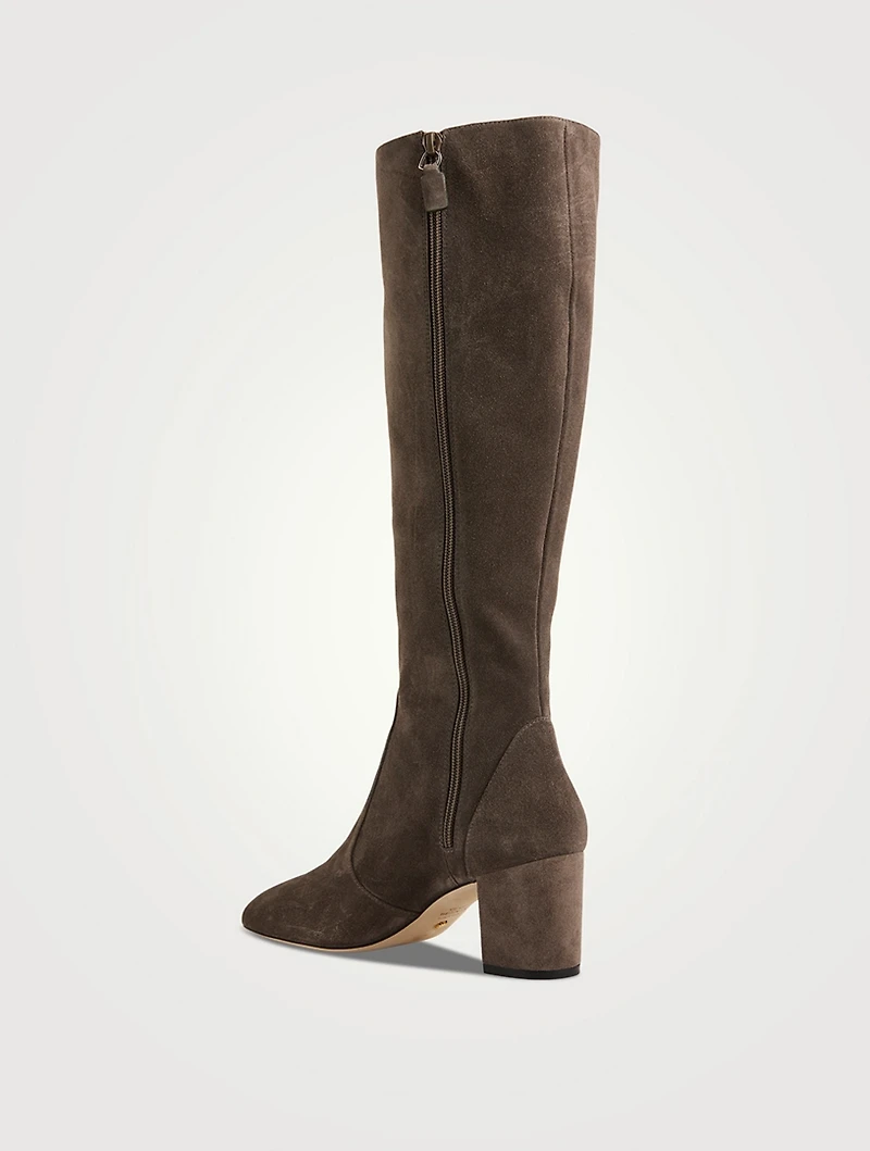 Yuliana Suede Knee-High Boots