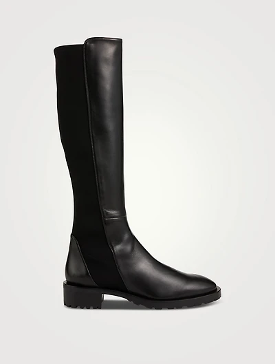 5050 Lug-Sole Leather Knee-High Boots