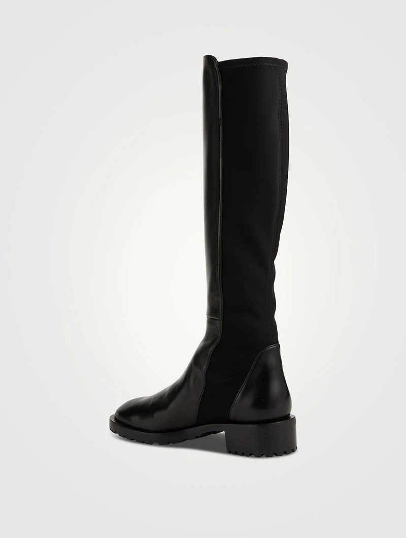 5050 Lug-Sole Leather Knee-High Boots