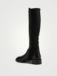 5050 Lug-Sole Leather Knee-High Boots