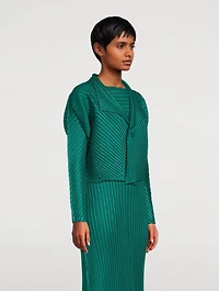 Angled Pleats Cardigan