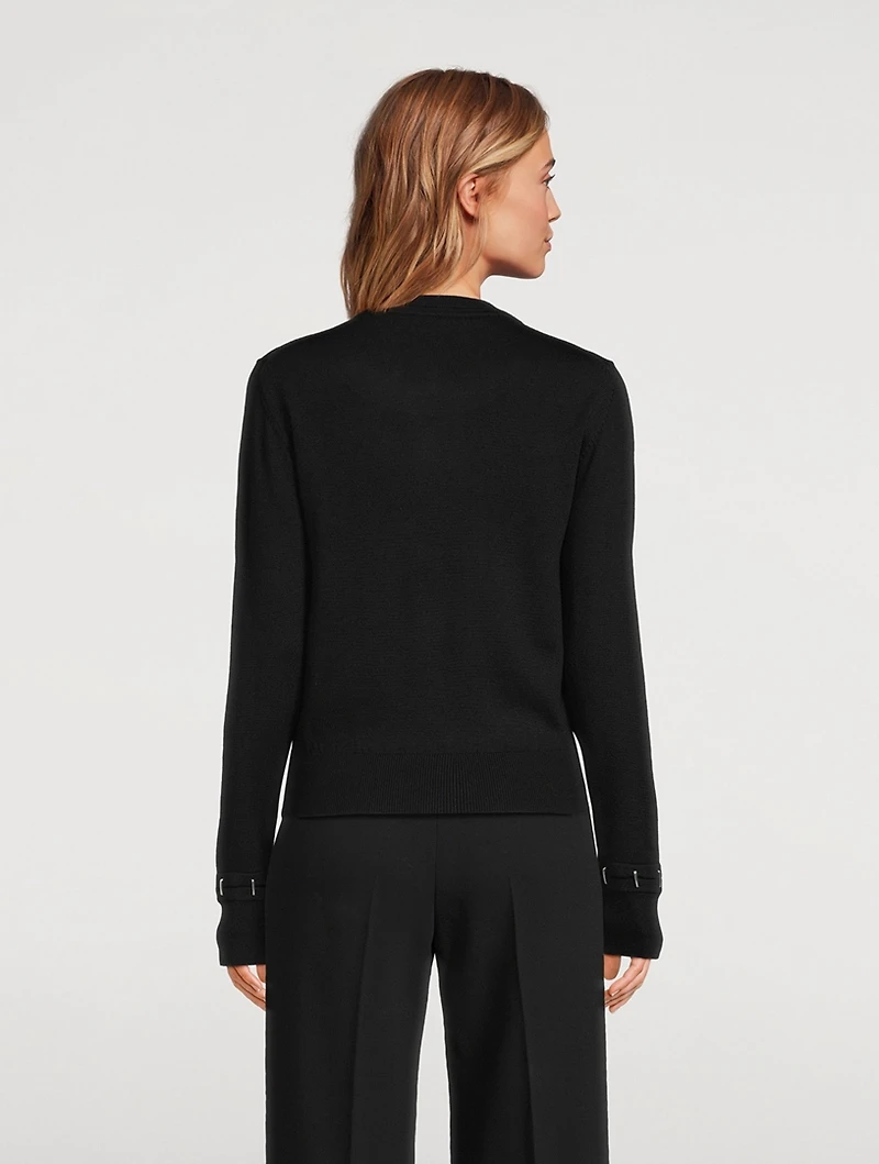 Stapled Wool And Silk Sweater