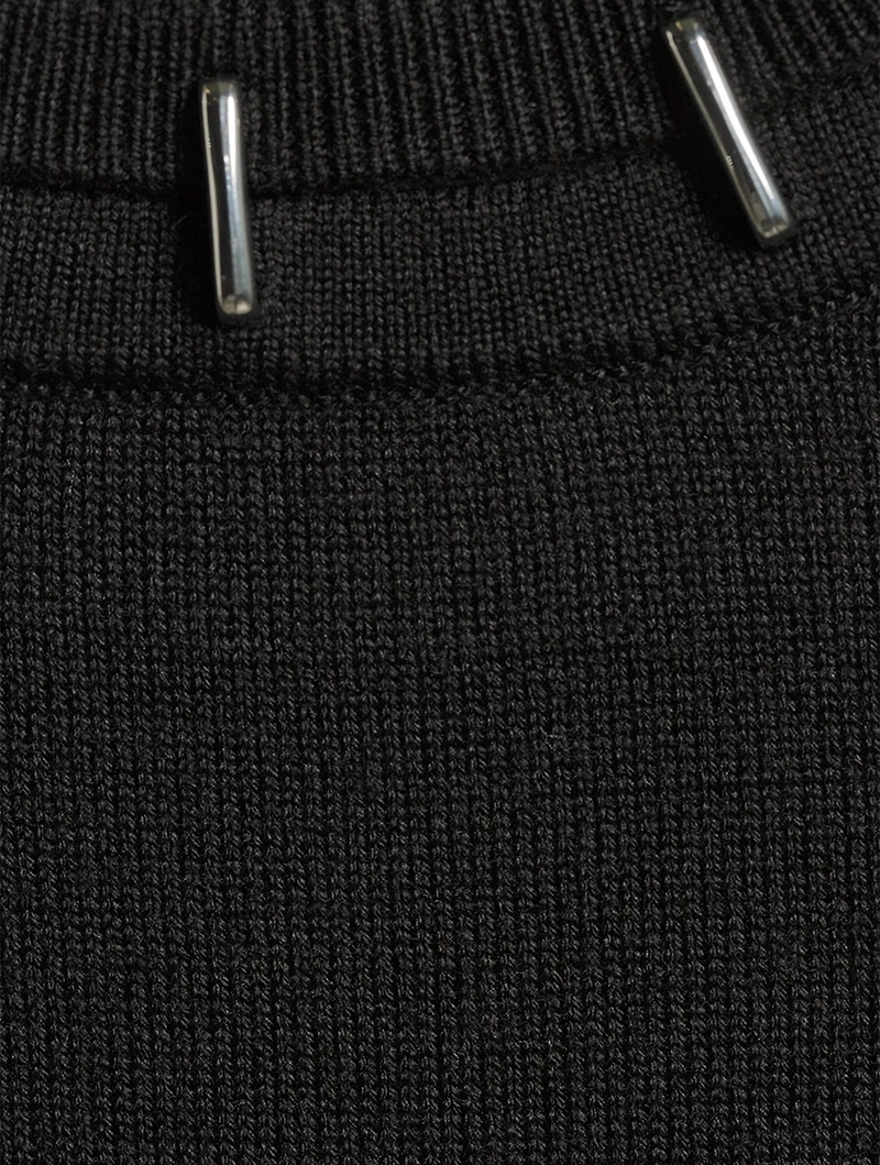 Stapled Wool And Silk Sweater