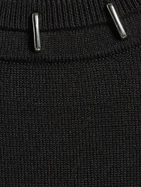Stapled Wool And Silk Sweater