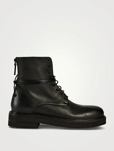 Parrucca Leather Combat Boots