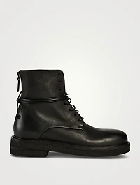 Parrucca Leather Combat Boots
