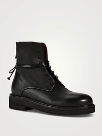 Parrucca Leather Combat Boots