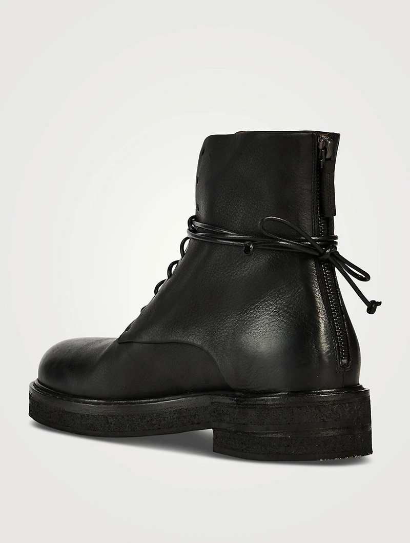 Parrucca Leather Combat Boots