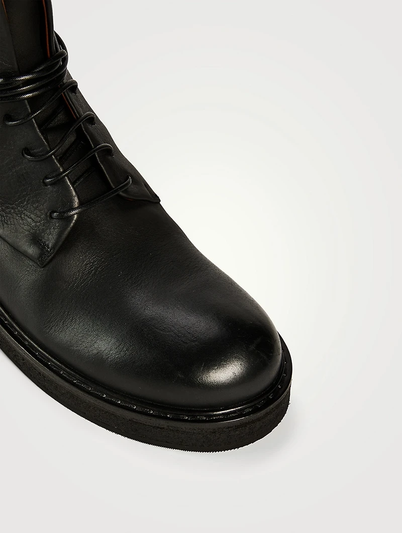 Parrucca Leather Combat Boots