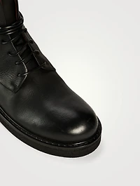 Parrucca Leather Combat Boots