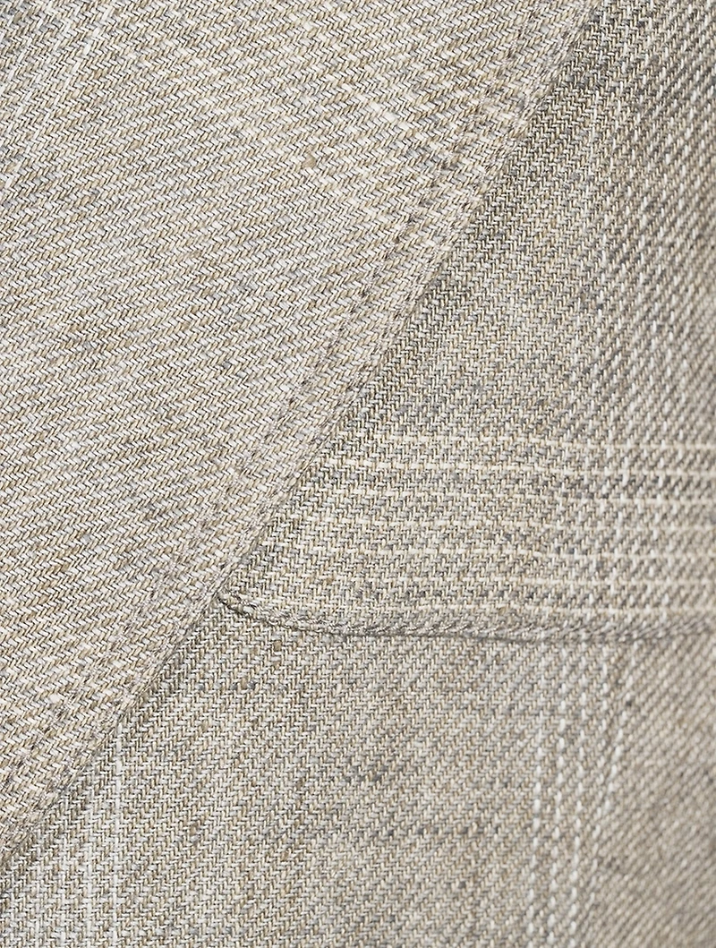 Hopsack Linen Oversized Blazer