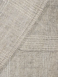 Hopsack Linen Oversized Blazer