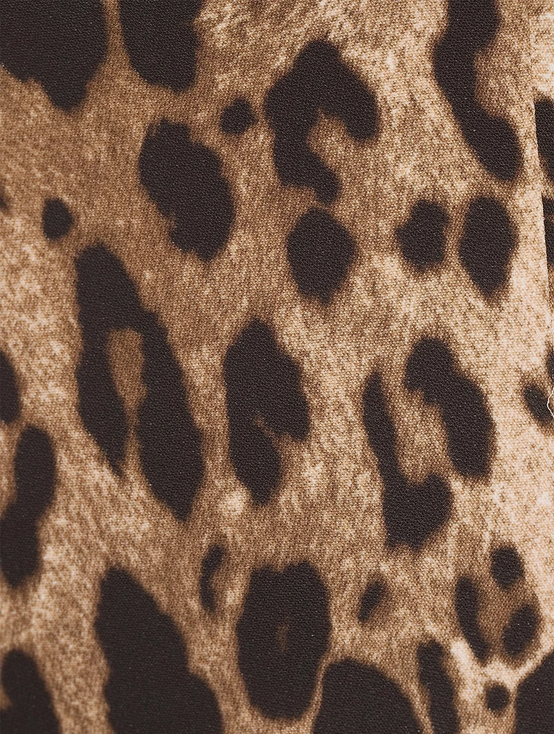Cady Midi Dress Leopard Print