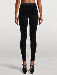 Flocked Jersey Leggings