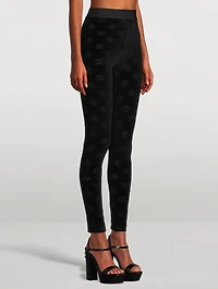 Flocked Jersey Leggings