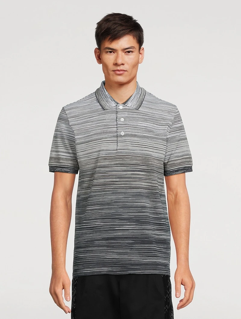Cotton Striped Polo Shirt
