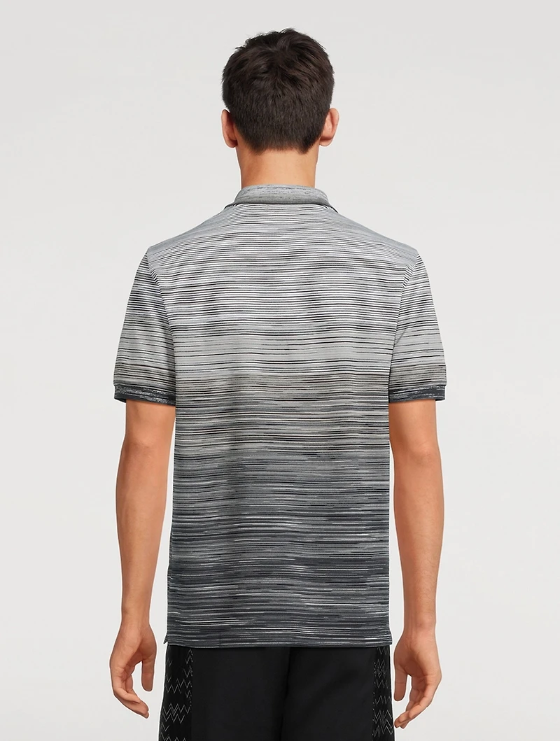 Cotton Striped Polo Shirt