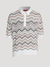 Cotton And Nylon Polo Shirt