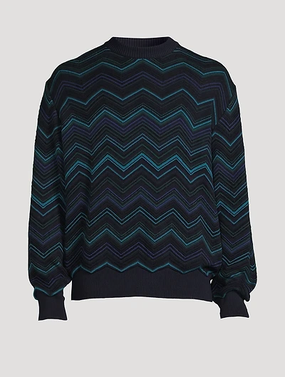 Cotton-Blend Crewneck Sweater