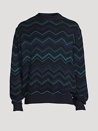 Cotton-Blend Crewneck Sweater