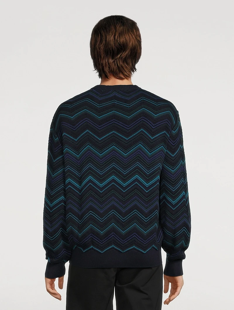Cotton-Blend Crewneck Sweater