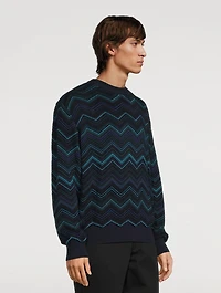 Cotton-Blend Crewneck Sweater