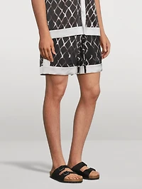 Stretch Silk Shorts