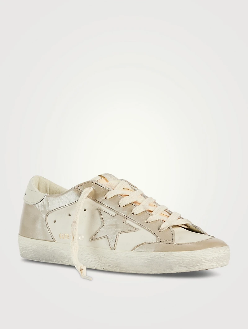 Super-Star Laminated Leather Sneakers