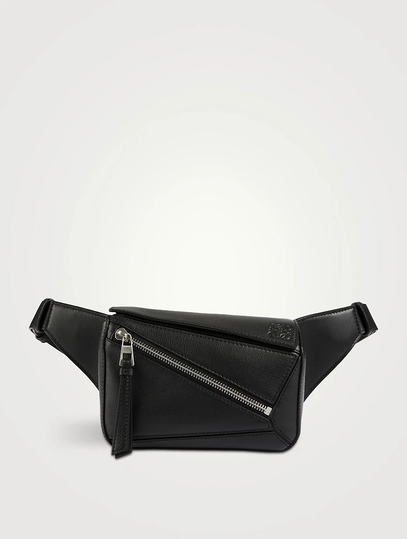 Mini Puzzle Leather Belt Bag