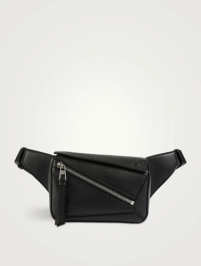 Mini Puzzle Leather Belt Bag
