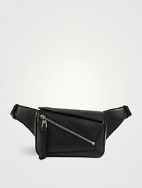 Mini Puzzle Leather Belt Bag