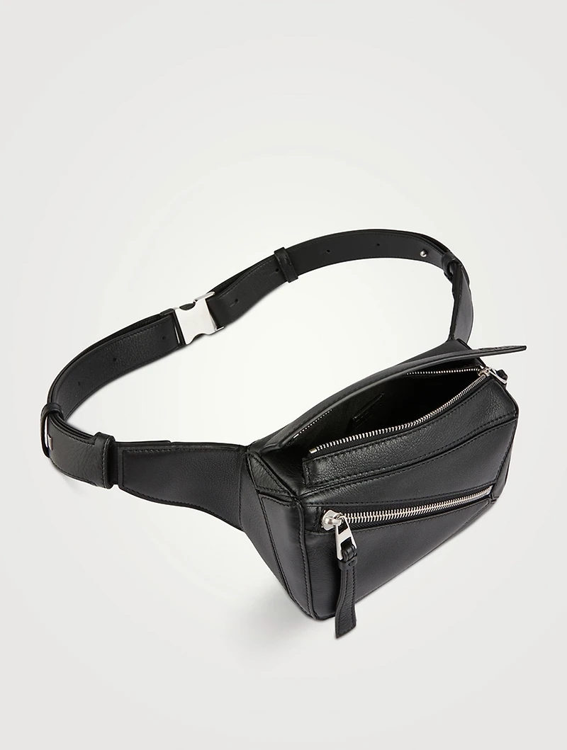 Mini Puzzle Leather Belt Bag