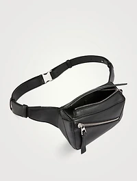 Mini Puzzle Leather Belt Bag