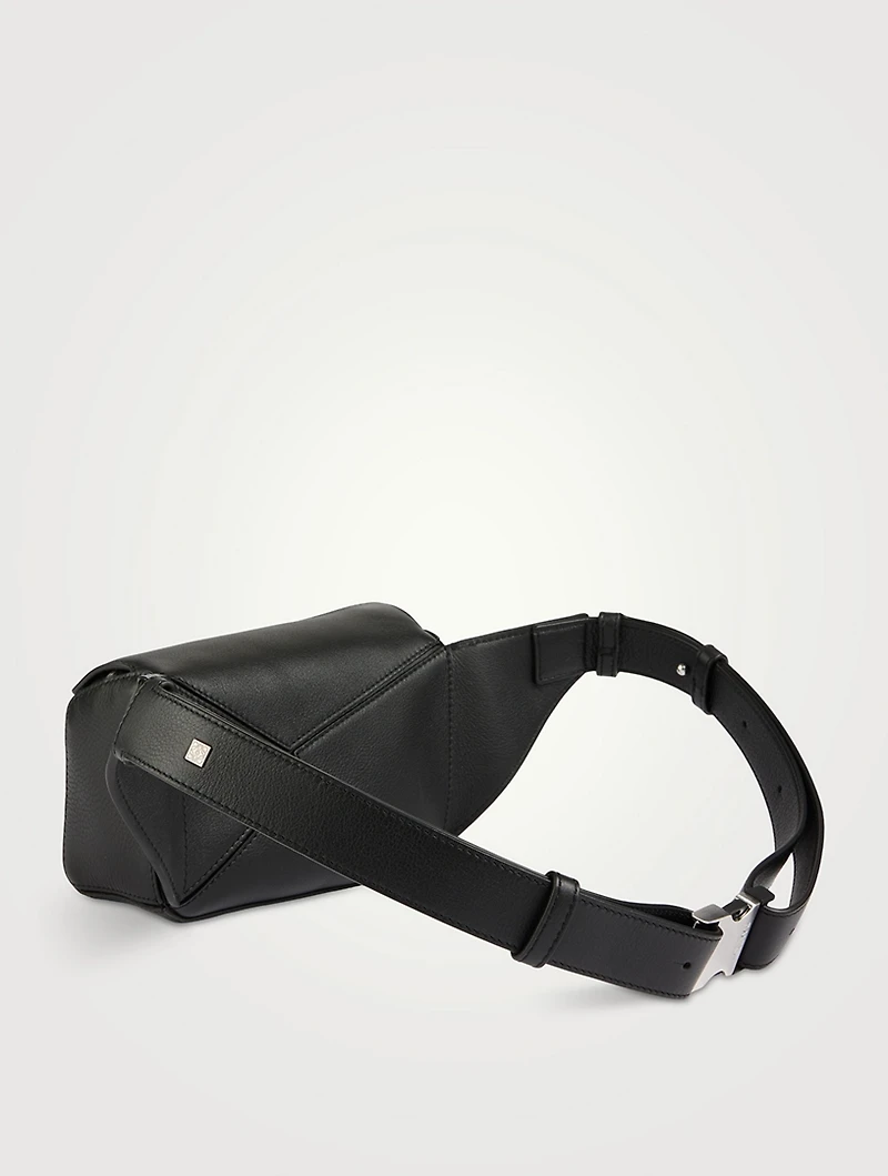 Mini Puzzle Leather Belt Bag