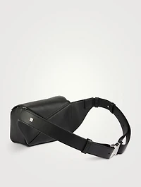 Mini Puzzle Leather Belt Bag