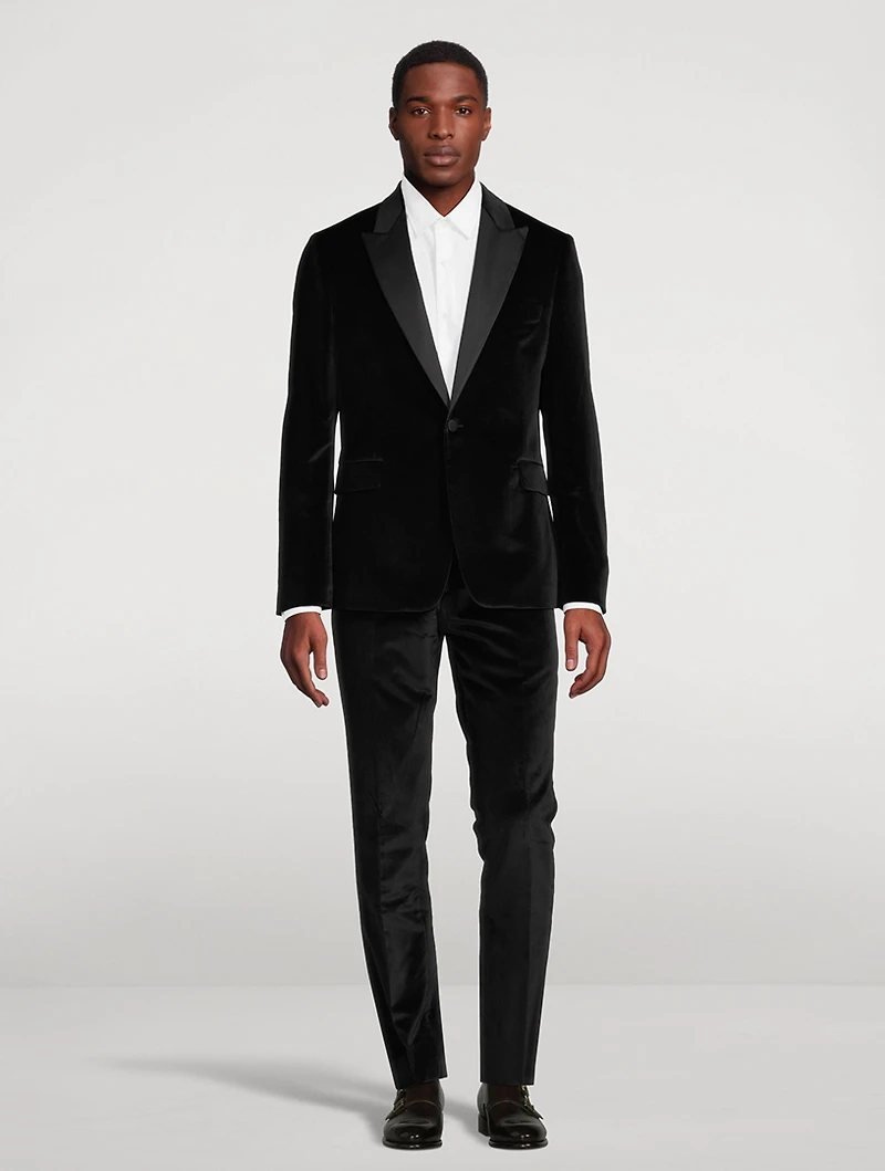 Velvet Two-Piece Tuxedo Suit