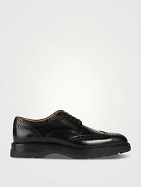 Leather Brogue Derby Shoes