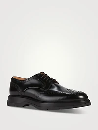 Leather Brogue Derby Shoes