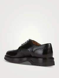 Leather Brogue Derby Shoes
