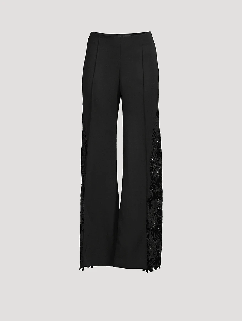 Grain De Poudre Wide-Leg Trousers