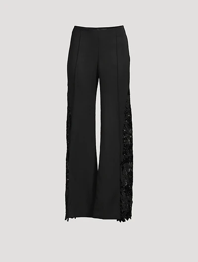 Grain De Poudre Wide-Leg Trousers