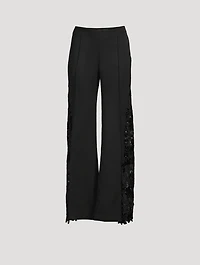 Grain De Poudre Wide-Leg Trousers