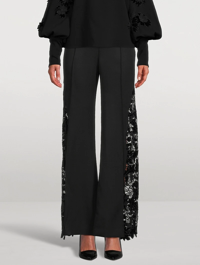 Grain De Poudre Wide-Leg Trousers