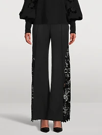 Grain De Poudre Wide-Leg Trousers