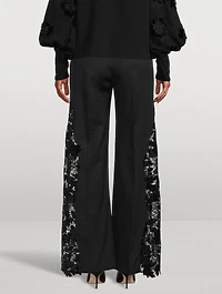 Grain De Poudre Wide-Leg Trousers