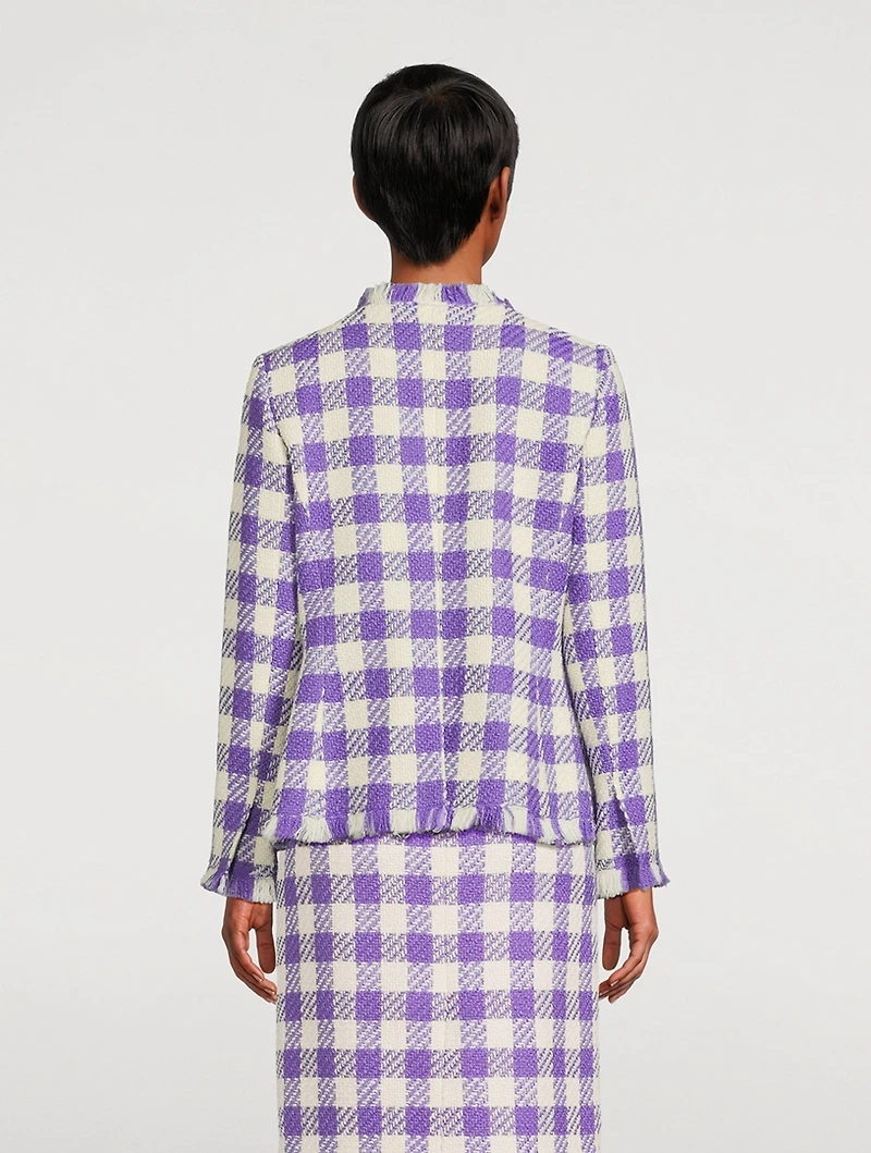 Twill Tweed Check Jacket