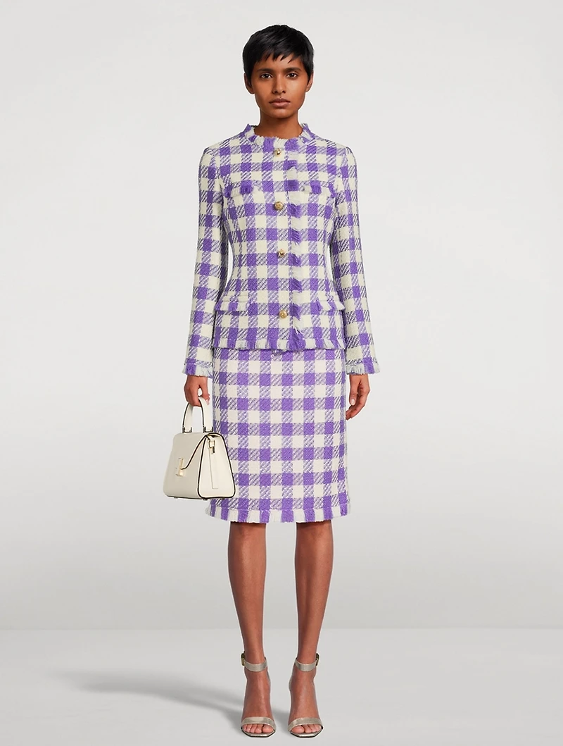 Twill Tweed Check Jacket