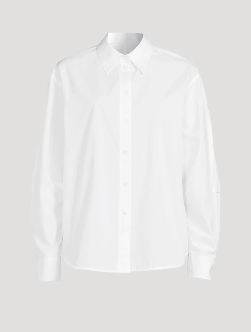 Belted Poplin Shirt
