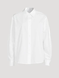 Belted Poplin Shirt