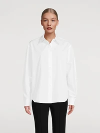 Belted Poplin Shirt